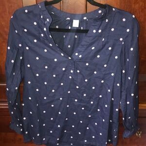 Old Navy polka dot blouse